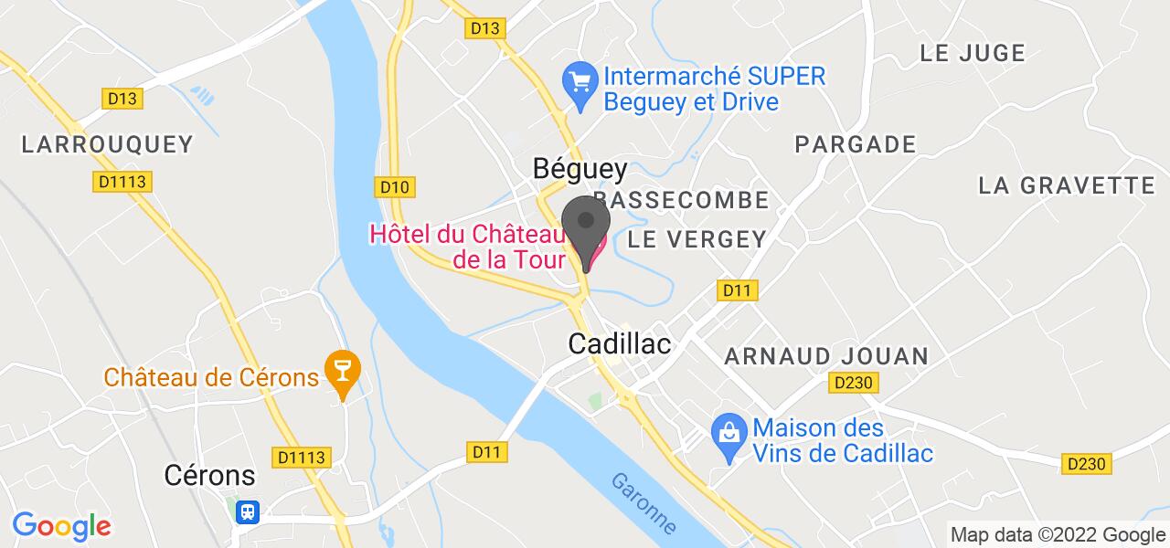 Access map — Château de la tour