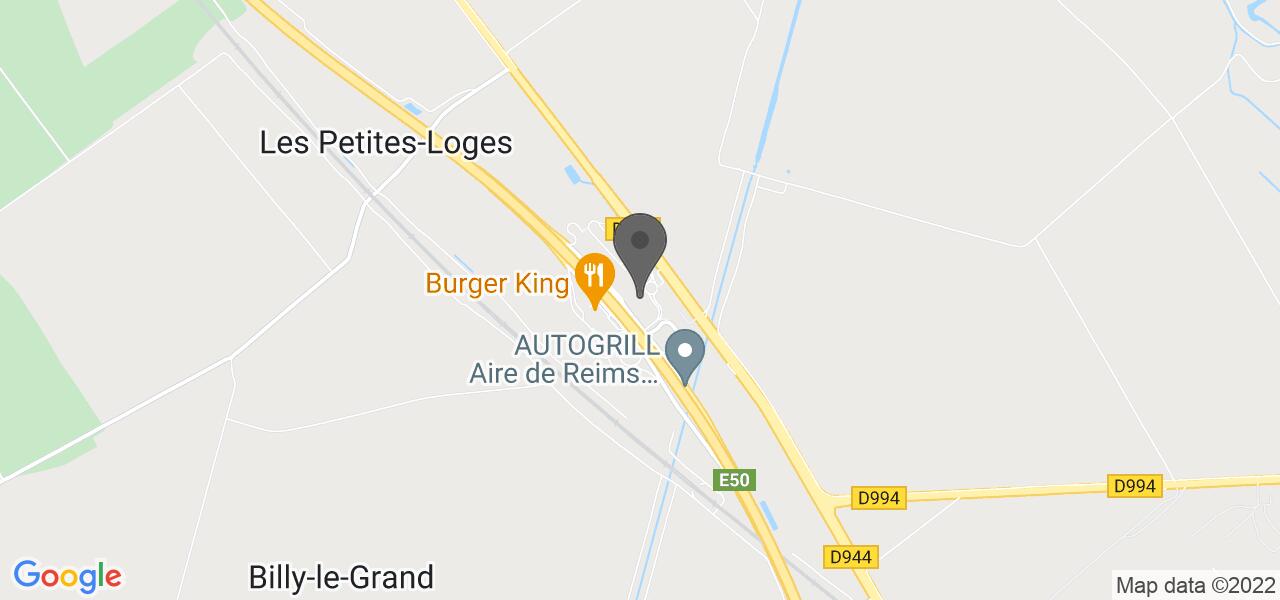 Plan d'accès — Aire de Reims Champagne nord - les Petites Loges - Autogrill