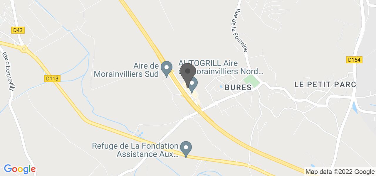 Plan d'accès — Aire de Morainvilliers - Autogrill