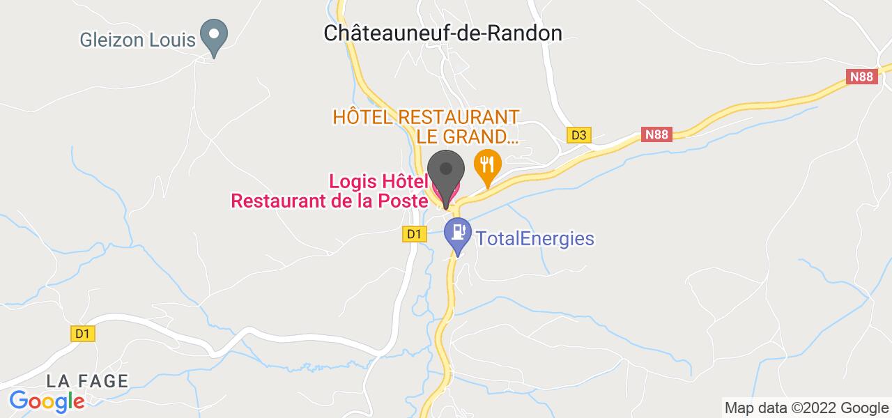 Access map — Restaurant de la poste 