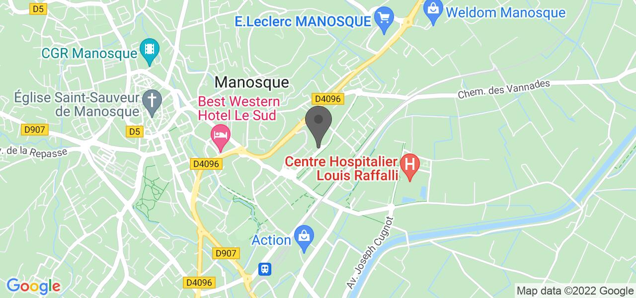 Plan d'accès — Shin Sushi Bar Manosque