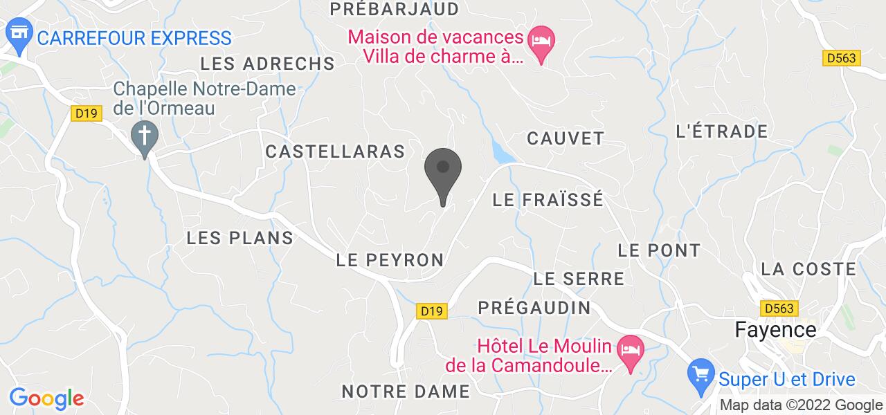 Plan d'accès — Le Castellaras