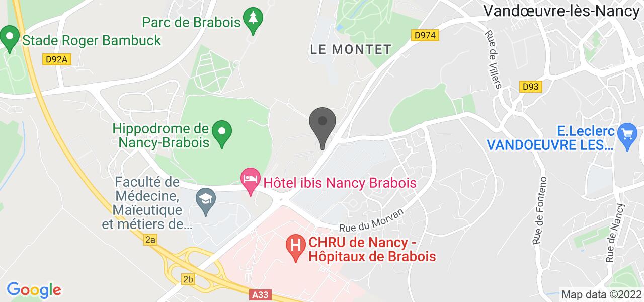 Plan d'accès — Buffalo Grill Nancy (Vandœuvre-lès-Nancy)