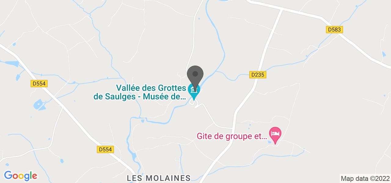 Plan d'accès — La Taverne des Grottes