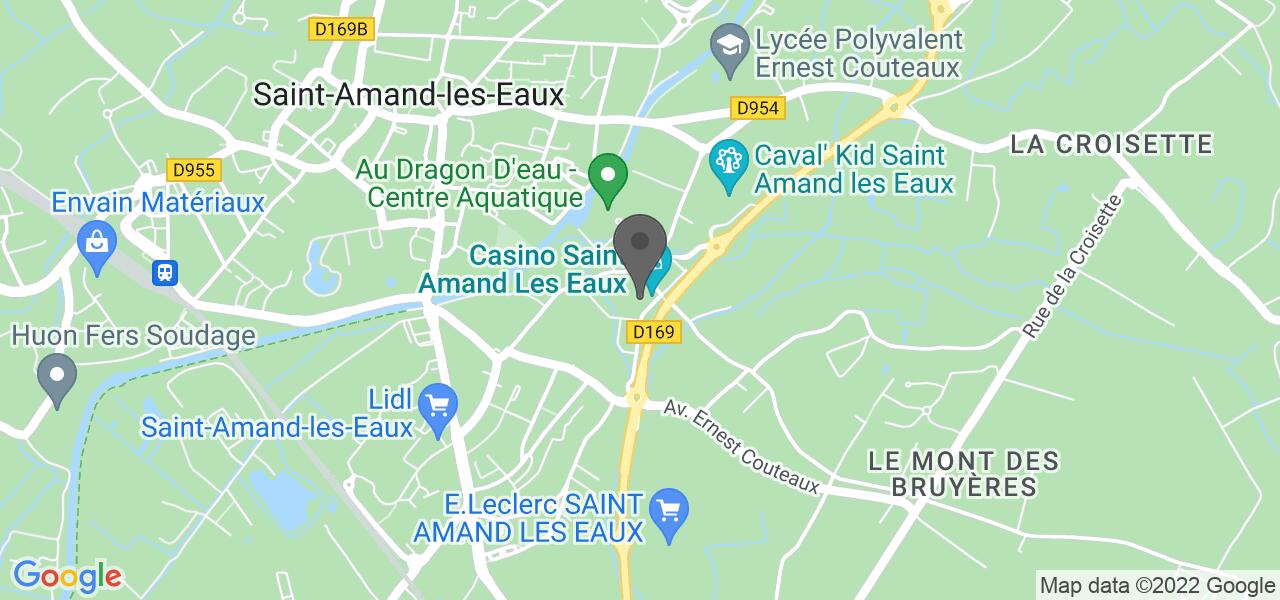 Plan d'accès — L'Oriental (Pasino de St Amand)