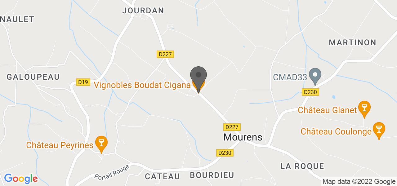 Plan d'accès — Domaine Boudat-Cigana (CHR)