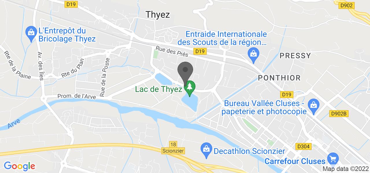 Plan d'accès — Au Vieux Chalet (Hôtel la Ferme du Lac)