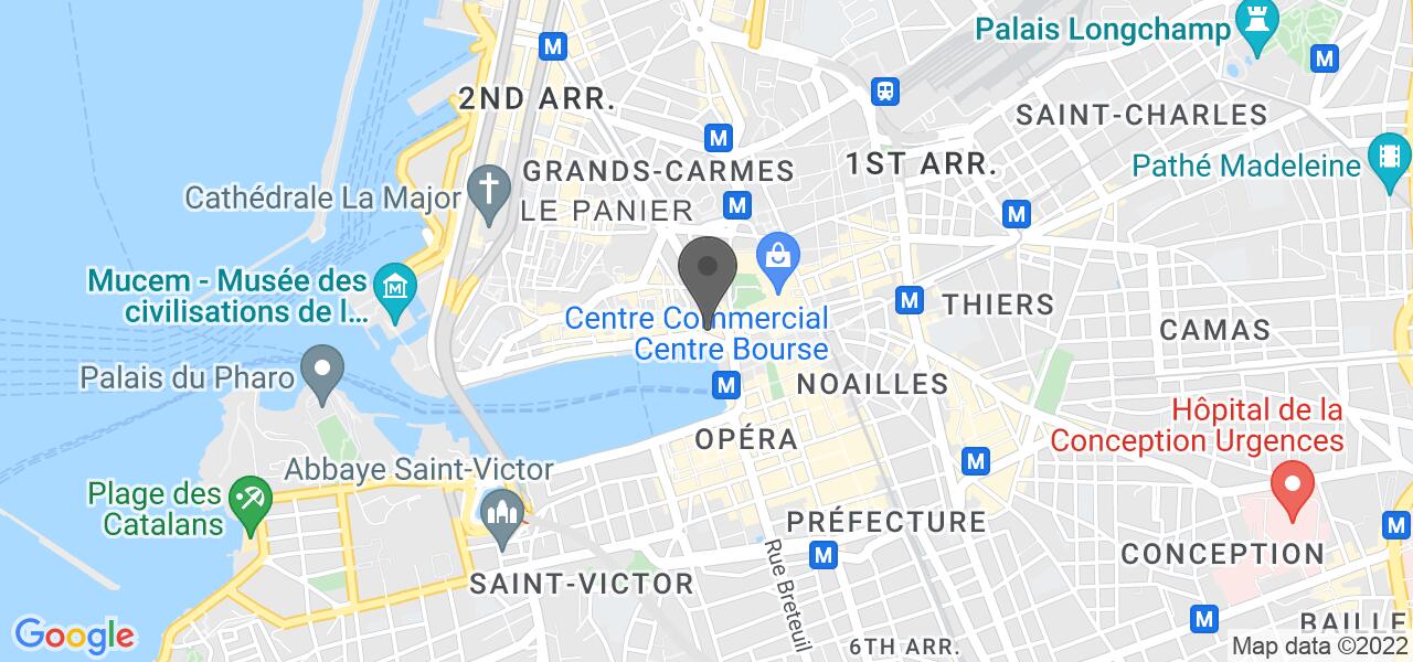 Plan d'accès — Le Miramar