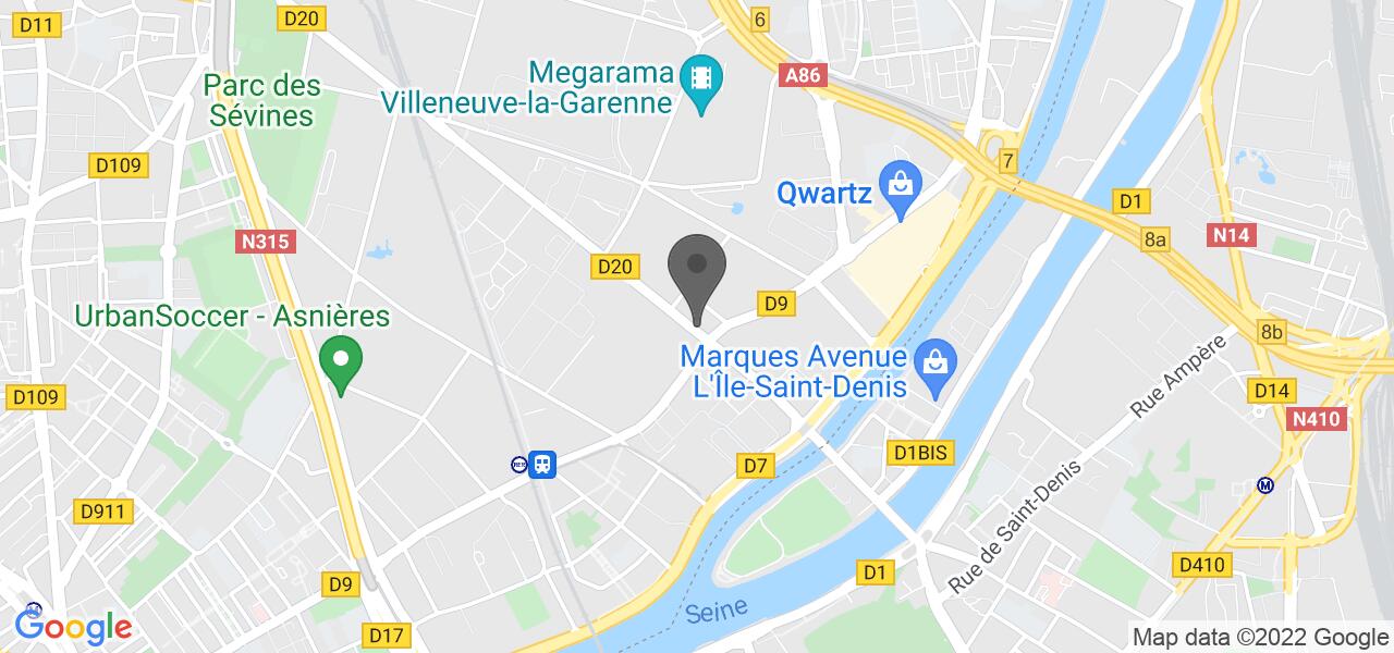 Mapa de acesso — Gennevilliers Village