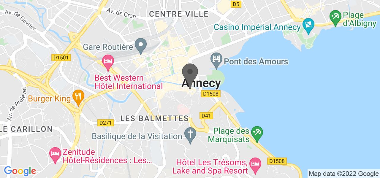 Plan d'accès — Le Vieil Annecy