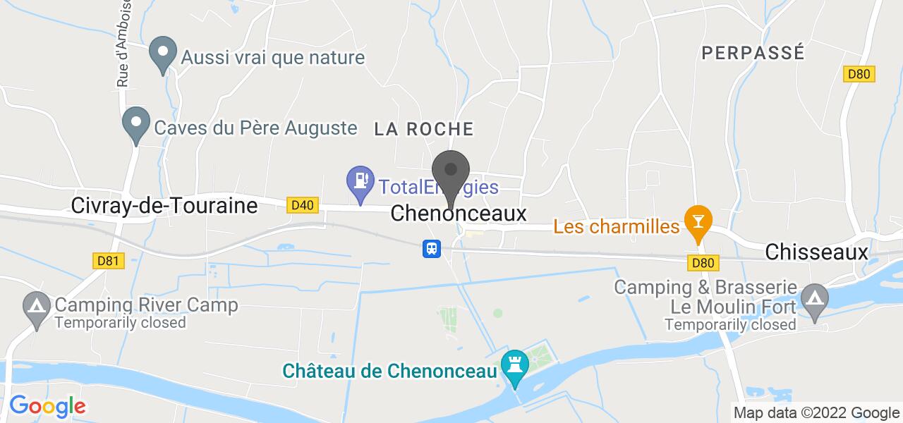Mapa de acesso — Auberge du Bon Laboureur