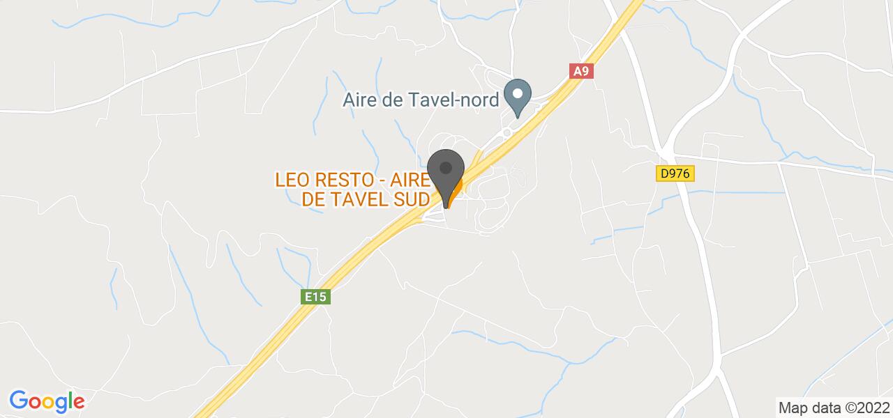 Plan d'accès — Aire de Tavel sud - LEO Resto & LEO Bistro