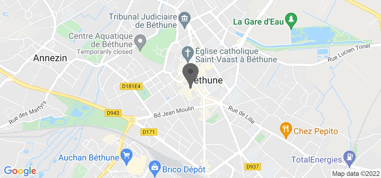 Plan d'accès — La Pataterie Béthune