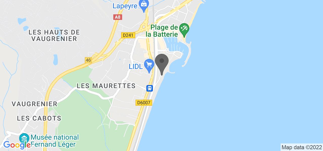 Plan d'accès — Villa Azur