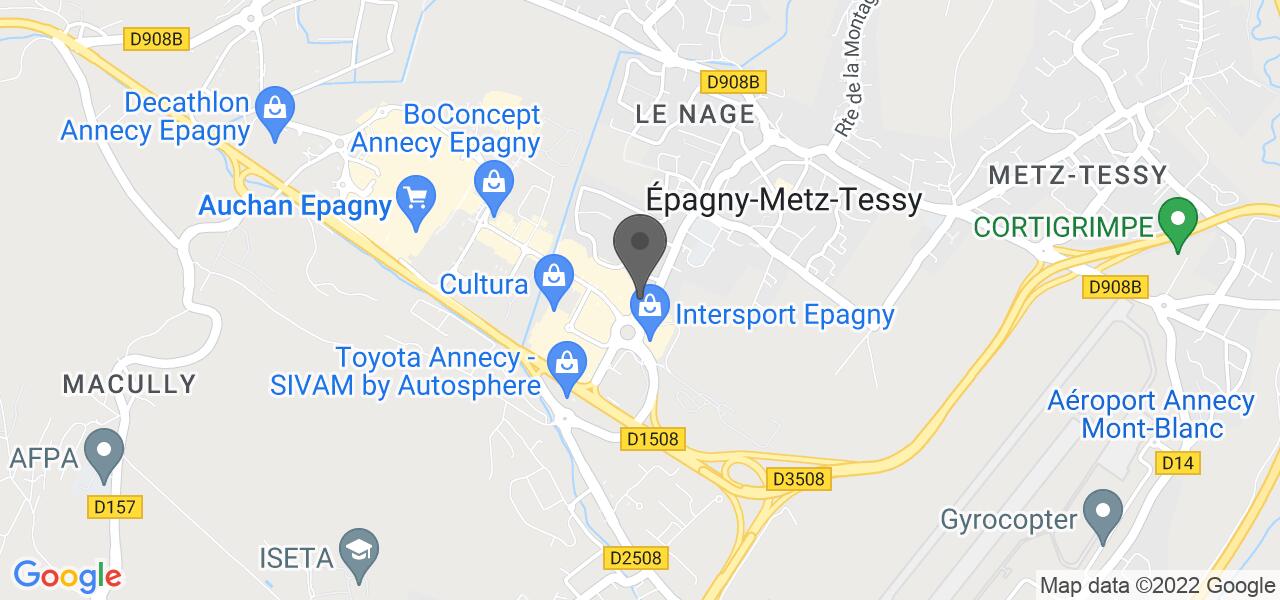 Routekaart — LBG La Brasserie Gourmande Epagny