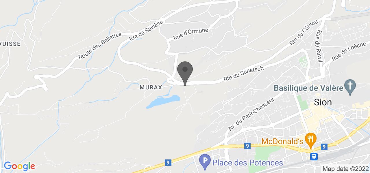 Plan d'accès — Relais du Mont d'Orge