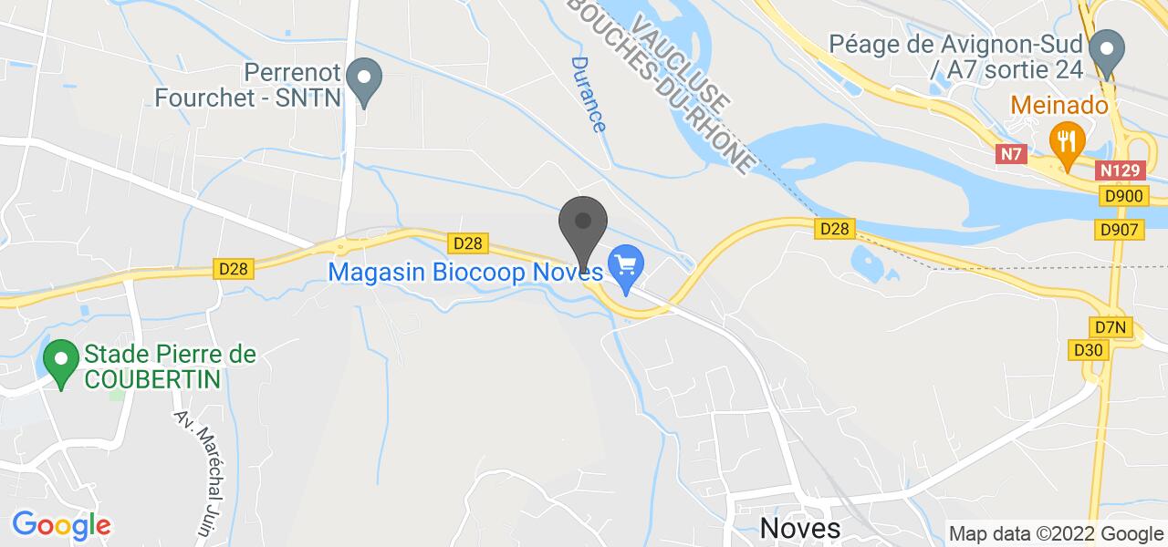 Plan d'accès — AUBERGE DE NOVES