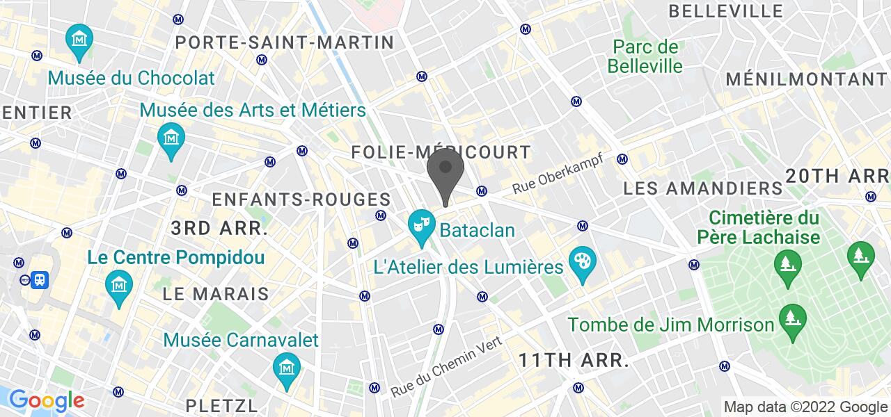Plan d'accès — Pierre Sang in Oberkampf