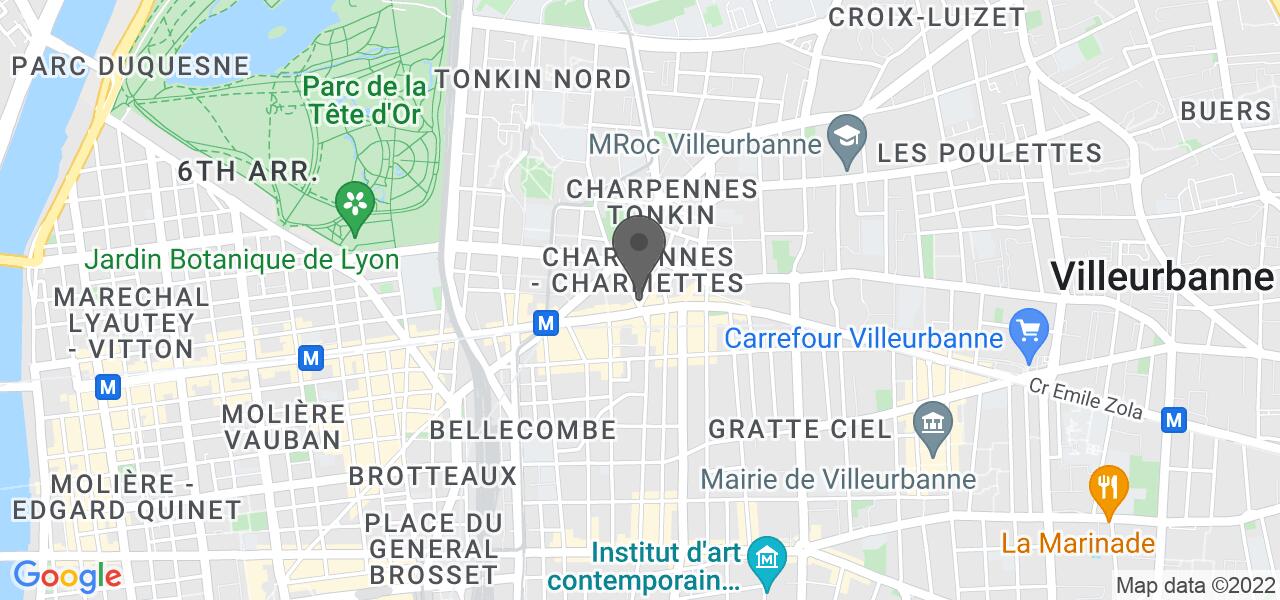 Plan d'accès — Hamamet Tacos Villeurbanne