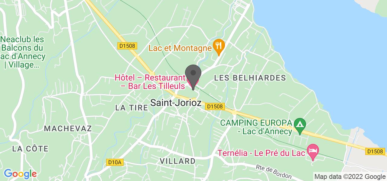 Mapa de acceso — Les Tilleuls