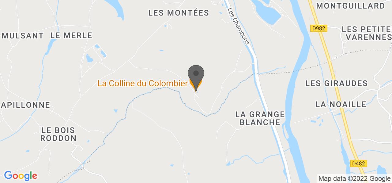 Mappa di accesso — La Colline du Colombier