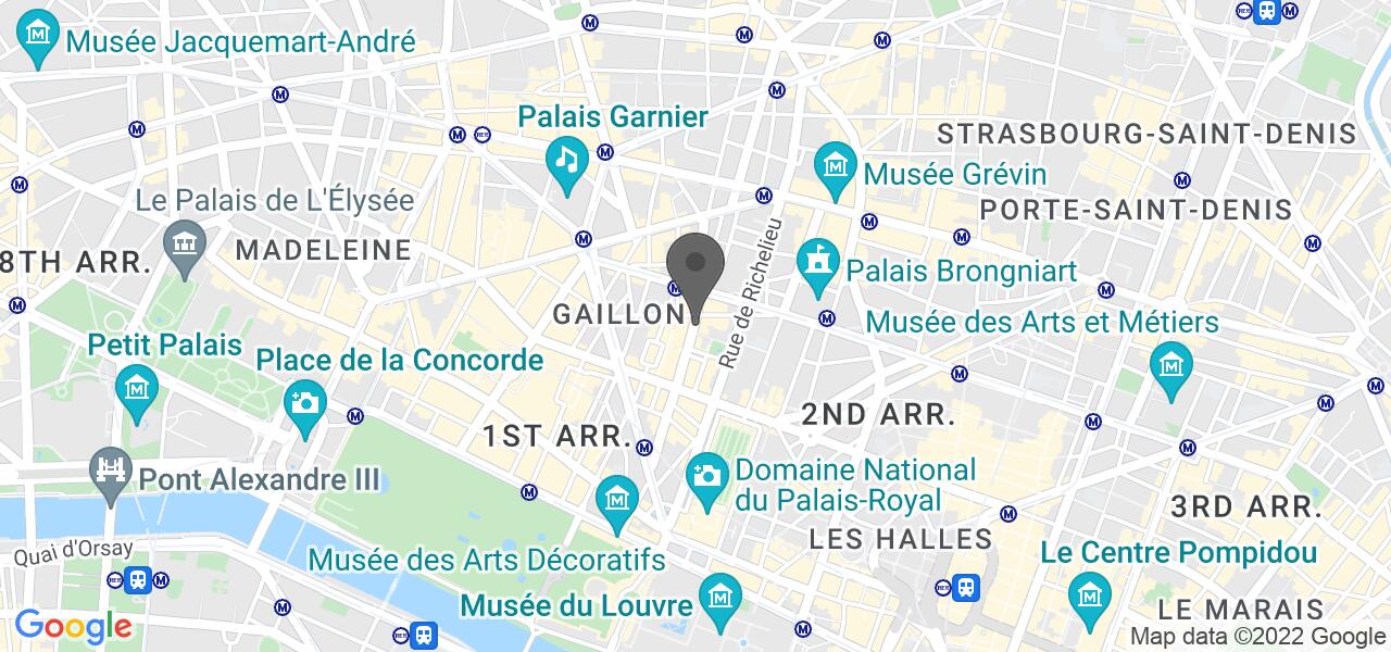 Plan d'accès — Le 37 m2 Opéra
