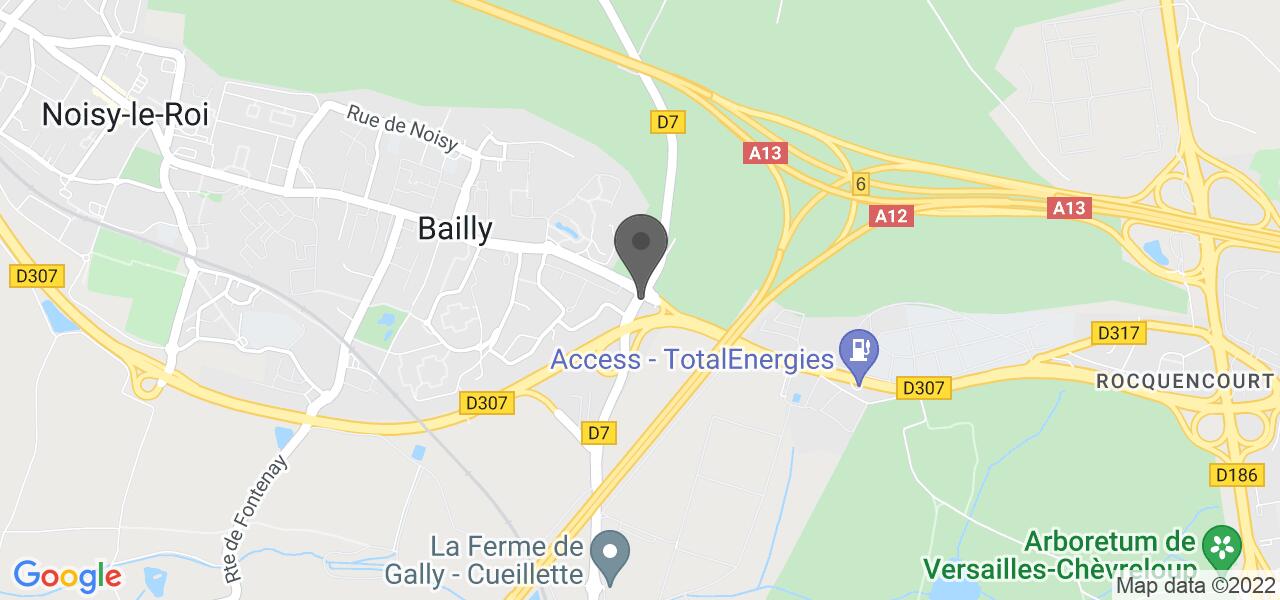 Mapa de acceso — Le Pavillon de Bailly