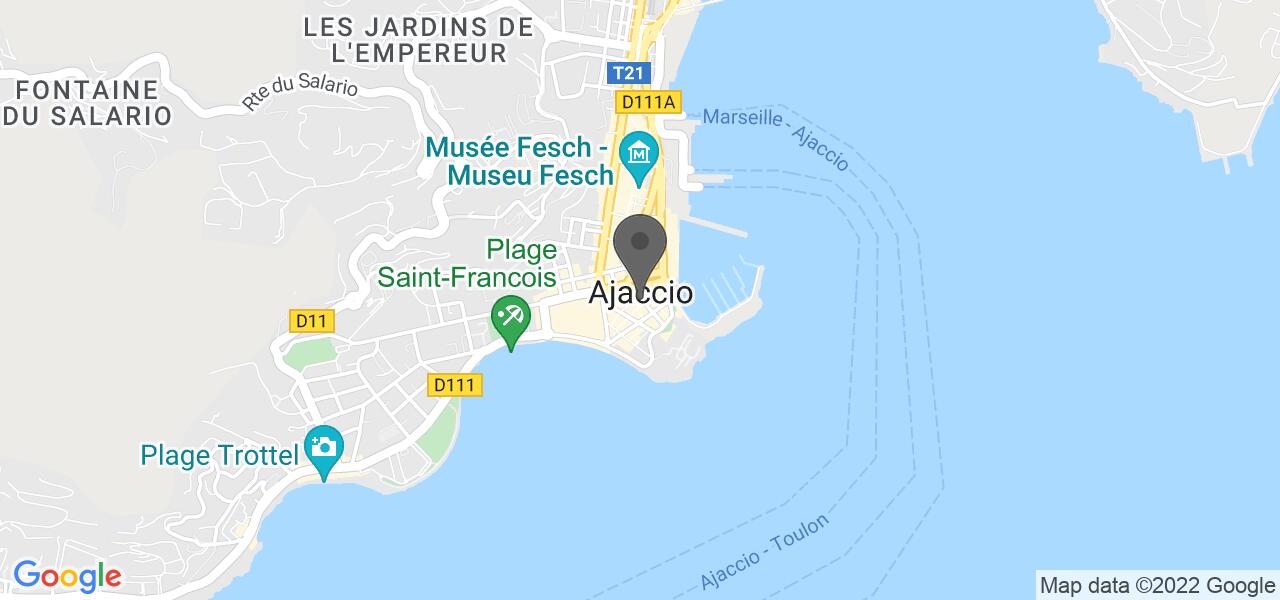 Access map — L'Auberge Ajaccienne