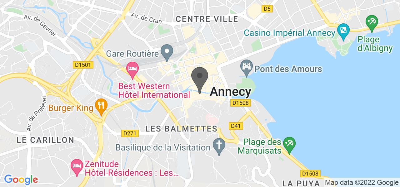 Anfahrtsplan — La Rôtisserie du Thiou