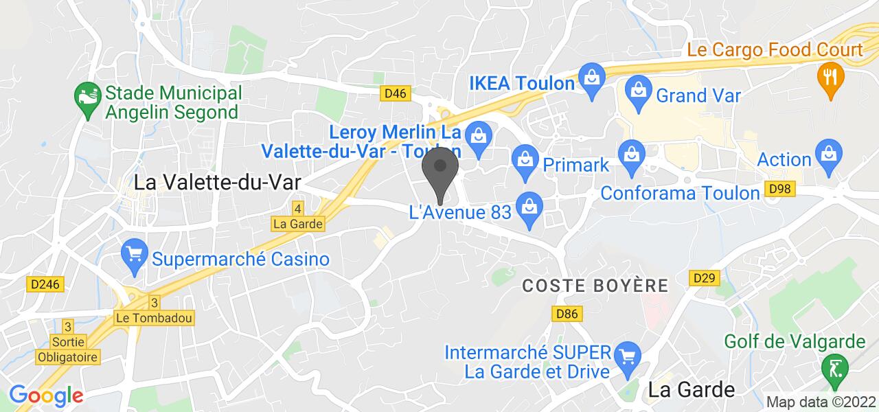 Plan d'accès — Restaurant Grill Courtepaille Toulon
