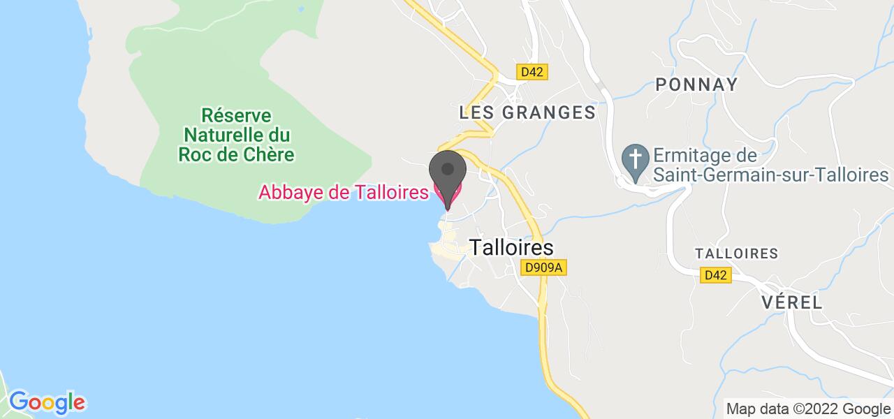 Mappa di accesso — Abbaye de Talloires