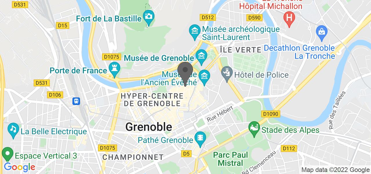 แผนที่การเดินทาง — La Ferme à Dédé - Grenoble Centre