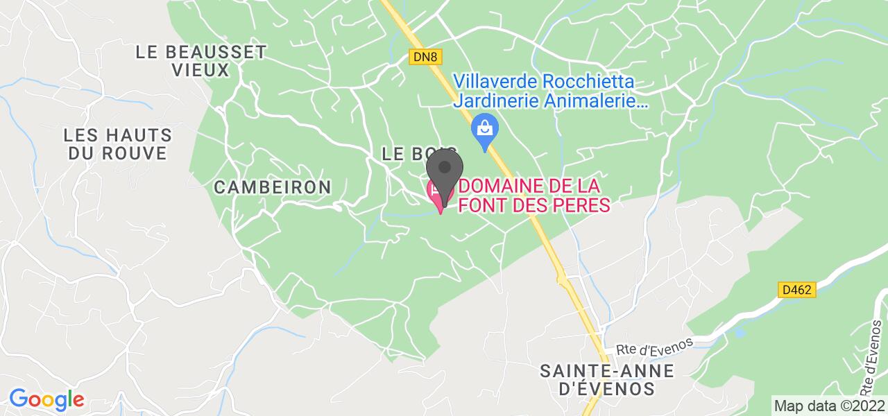 Plan d'accès — La Font Des Pères