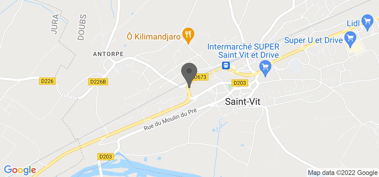 Plan d'accès — Saint-Vit Kebab