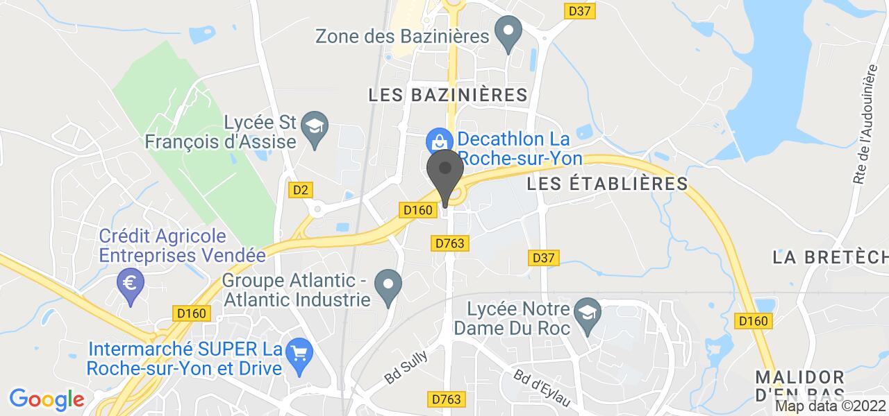 Plan d'accès — KFC Drive La Roche sur Yon