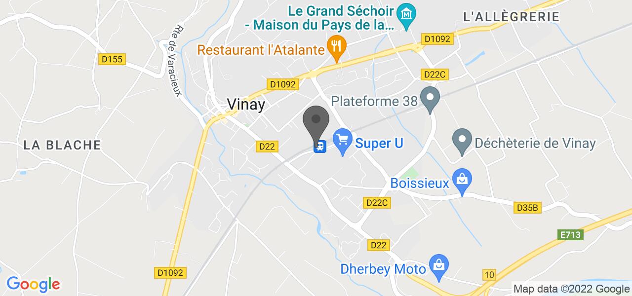 Plan d'accès — Sandwicherie de la Gare