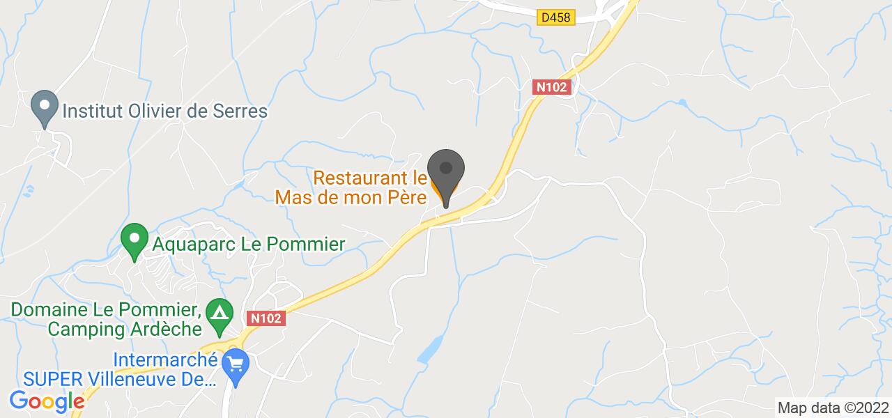 交通地图 — Le Mas de mon Père