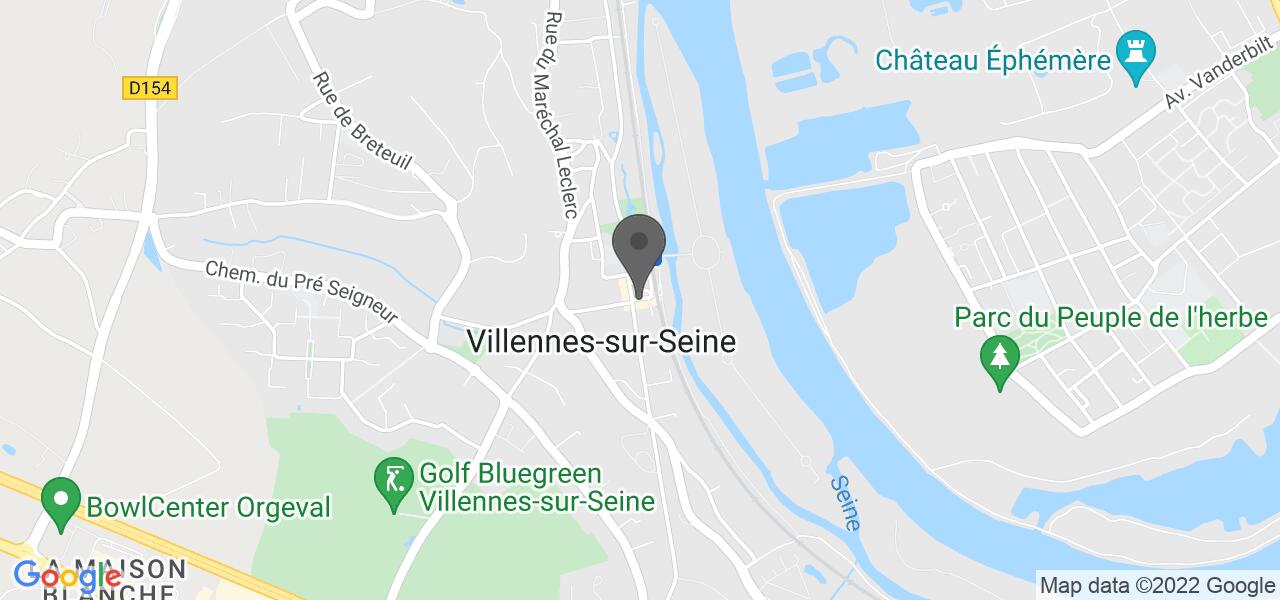 Mapa de acceso — Les Jardins de Villennes