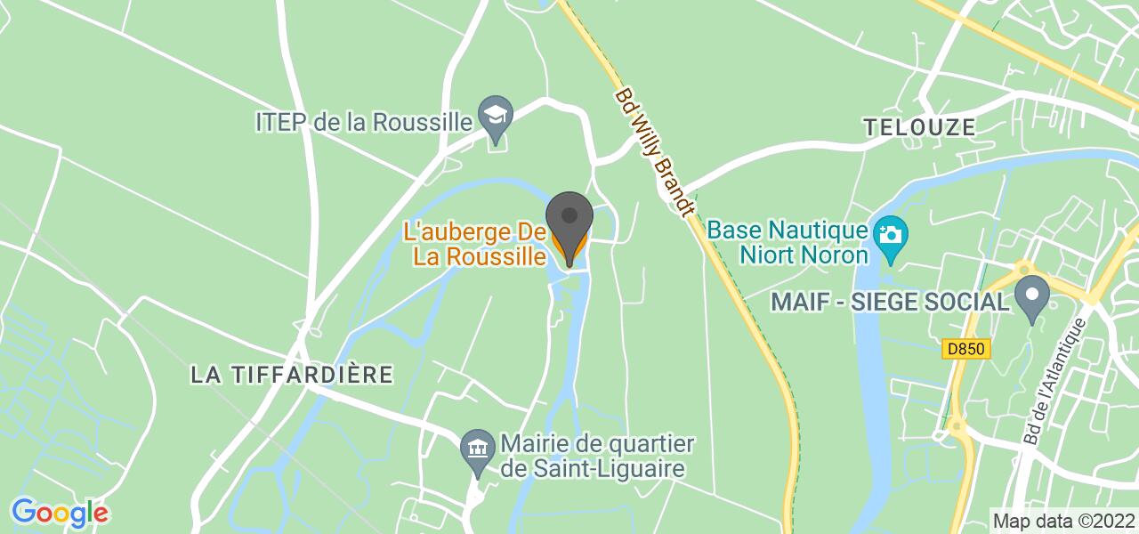 Plan d'accès — Auberge de la Roussille