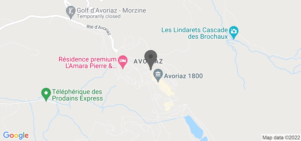 Anfahrtsplan — La Folie Douce Avoriaz