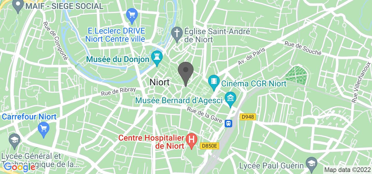 Routekaart — Coffee Shop Niort