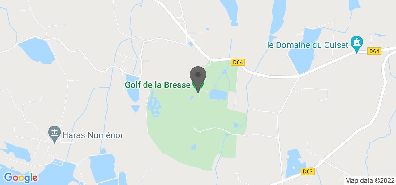 Plan d'accès — Le Jacques (Golf de la Bresse)