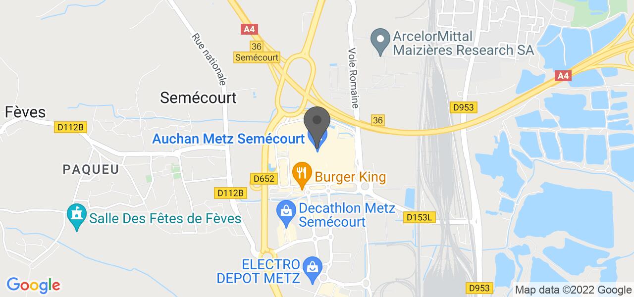Plan d'accès — Burger King Metz Semécourt