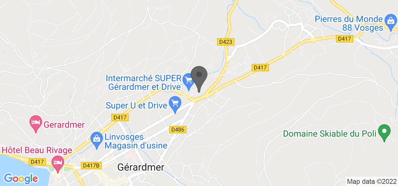 Plan d'accès — La Pataterie Gérardmer