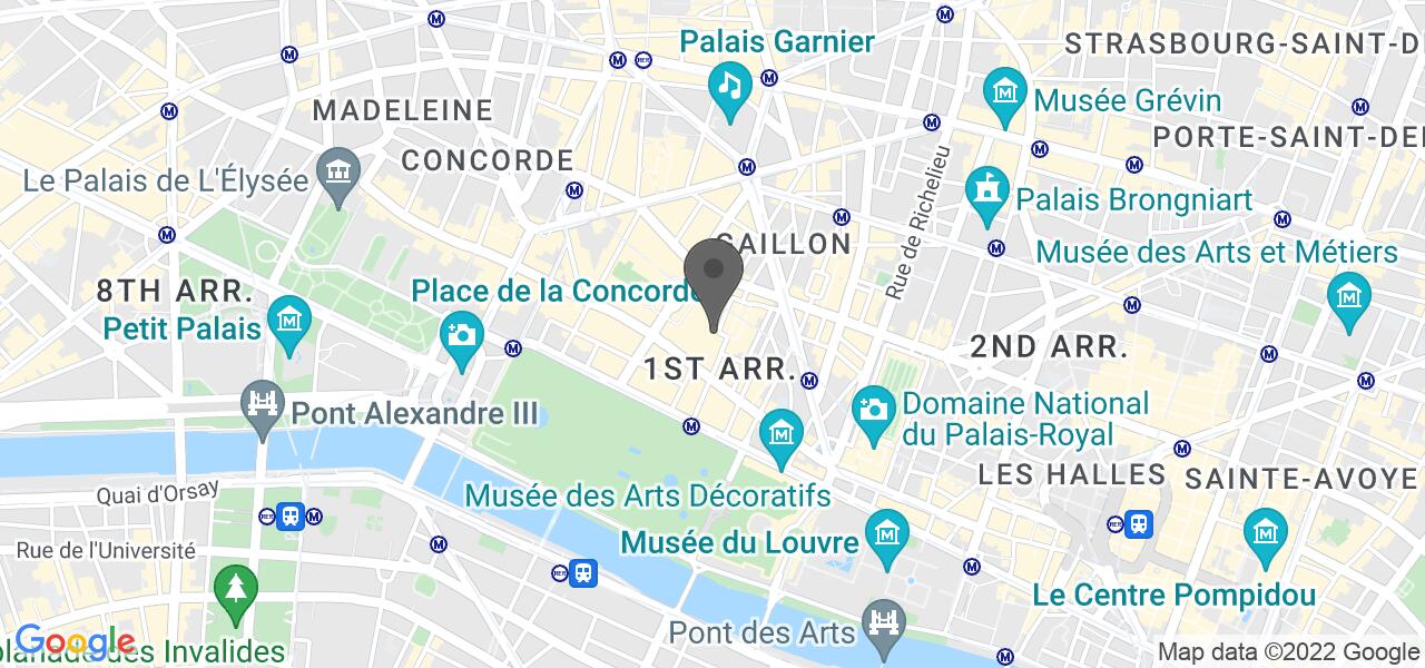 Plan d'accès — Wild & The Moon Saint-Honoré