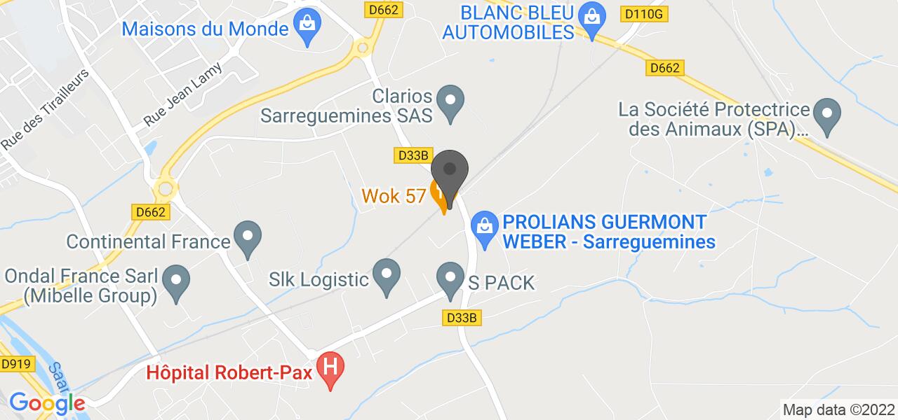 Plan d'accès — Wok 57