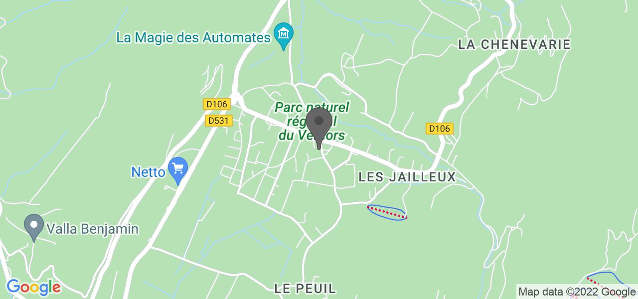 Plan d'accès — Hôtel restaurant du Col de l'Arc