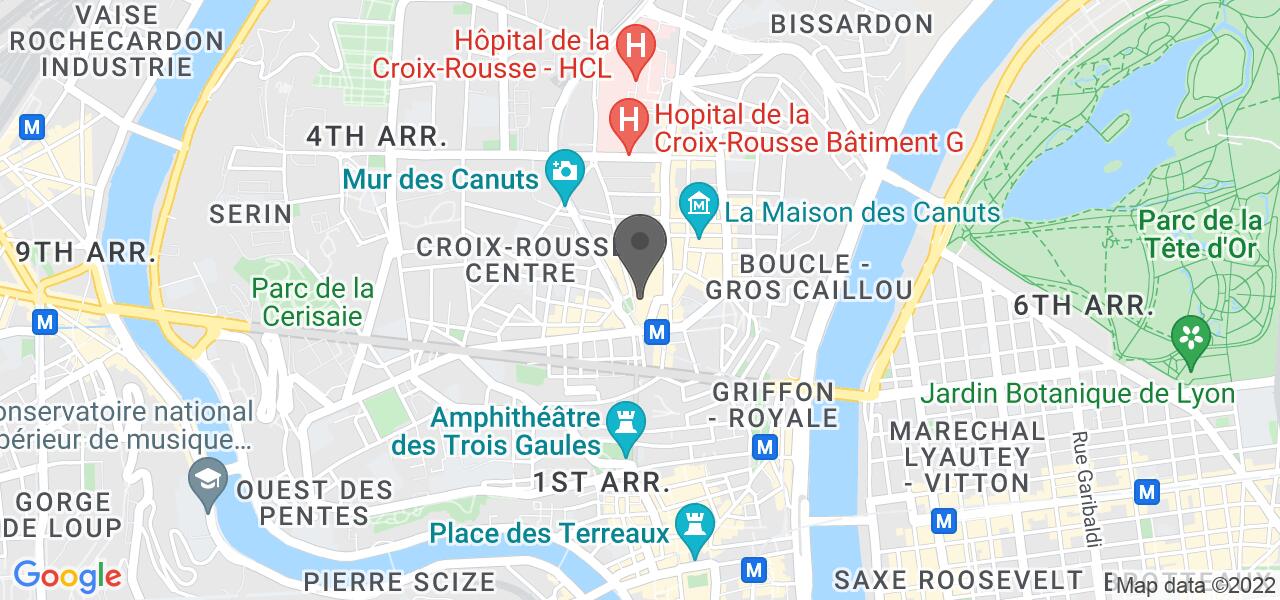 Plan d'accès — Best Bagels - Lyon Croix-Rousse