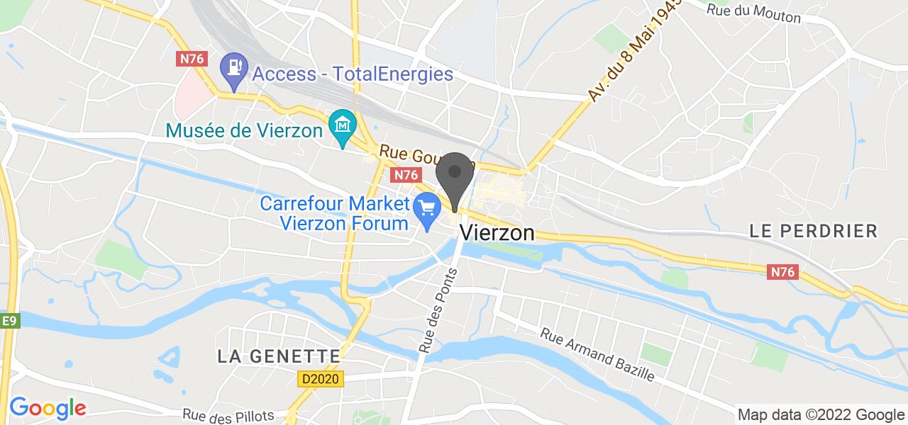 Plan d'accès — Patàpain Vierzon centre ville