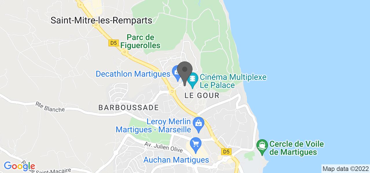 Plan d'accès — Au Bureau Martigues